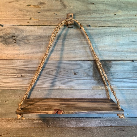 Handmade Other - Rustic Wood Hanging Shelf